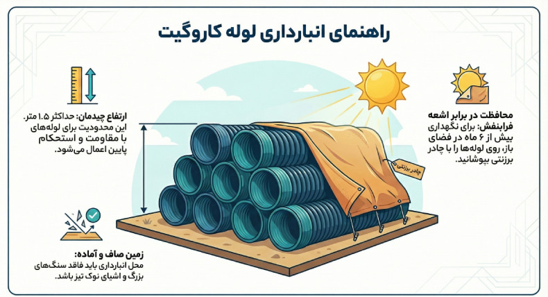 انبارداری لوله کاروگیت