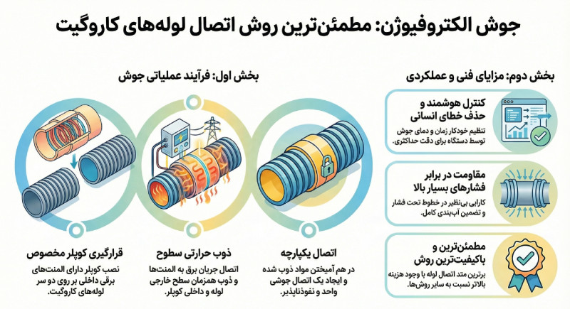آب بندی لوله با الکتروفیوژن