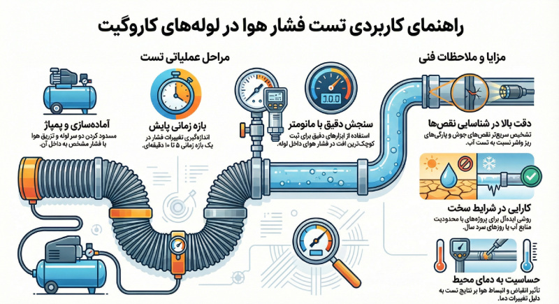 تست فشار هوا