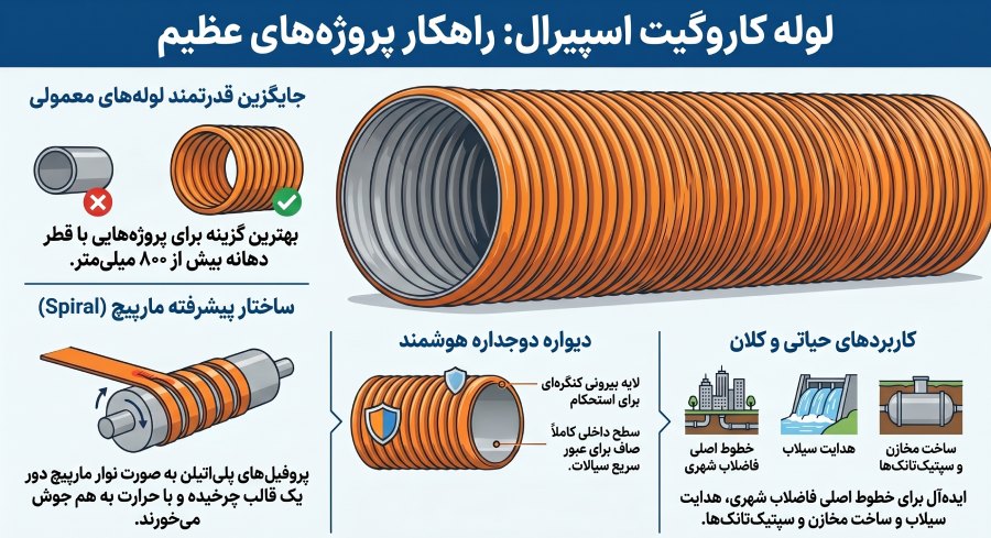 لوله کاروگیت اسپیرال