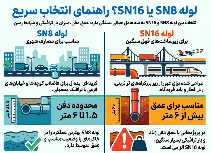 لوله SN8 بخریم یا SN16؟